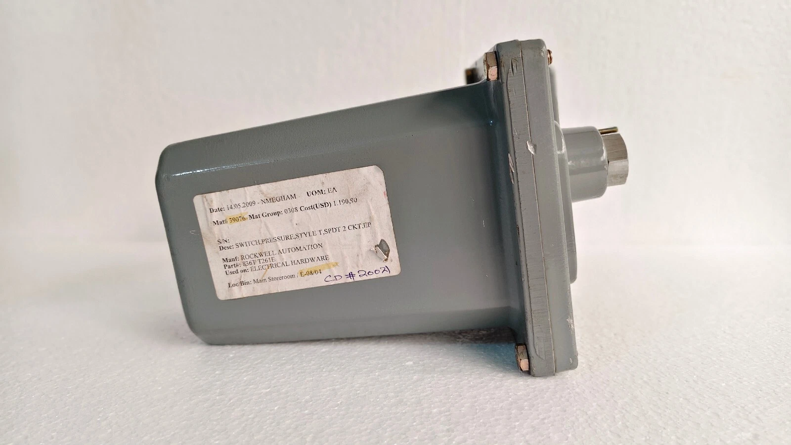 Allen Bradley 836t t261e / 836T T261E Pressure Switch Style T